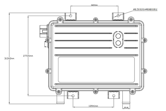 Ptc Air Heater 2-5kw Dc 350v Hvac Air Heater 0